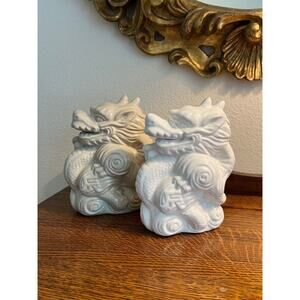 TWO Benihana of Tokyo Year of the Dragon Ceramic Collectible Dragon Figurines